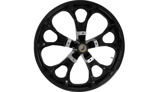 Coastal Moto 3D-LGO213SB Precision Cast Largo 3D Front Wheel - 21in. x 3.5in. - Solid Black