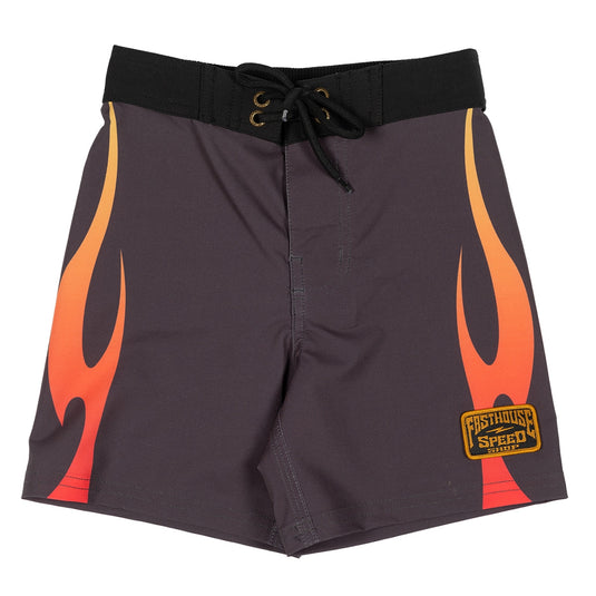 Fasthouse Toddler Scorched Boardshorts (4T, Vintage Black)