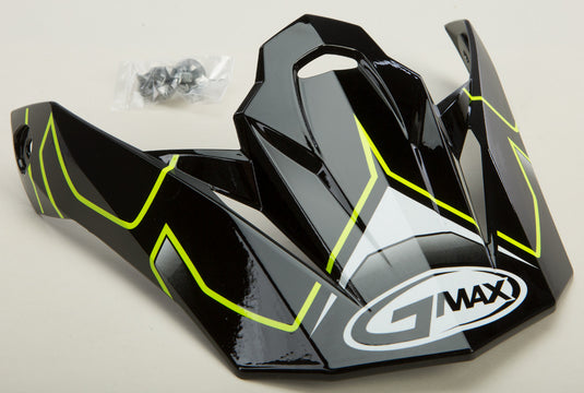G-Max Visor for MX86 Step Helmet - Black/Hi-Vis Yellow
