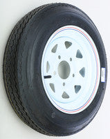 Awc TA2024012-71B480C Bias C/6 Ply, 8 Spoke, Trailer Tire/Wheel Kit - 4.80-12 - 5/4.5