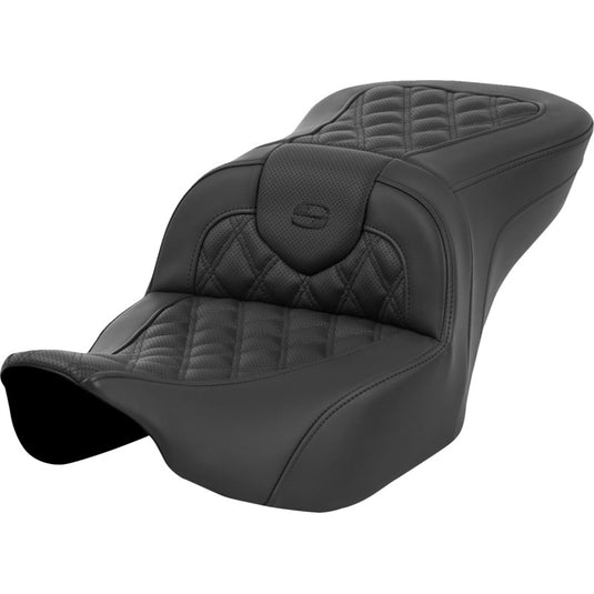 Saddlemen 823-07-182 Roadsofa LS Seat without Drivers Backrest - Black Stitching