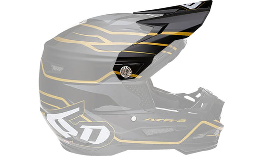 6D Visor for ATR-2 Helmet - Phase Black/Gold