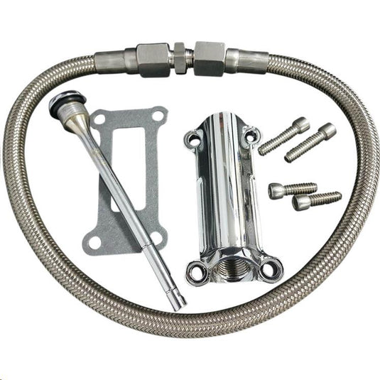Drag Specialties 0710-0255 Engine Oil Spout Kits - Chrome