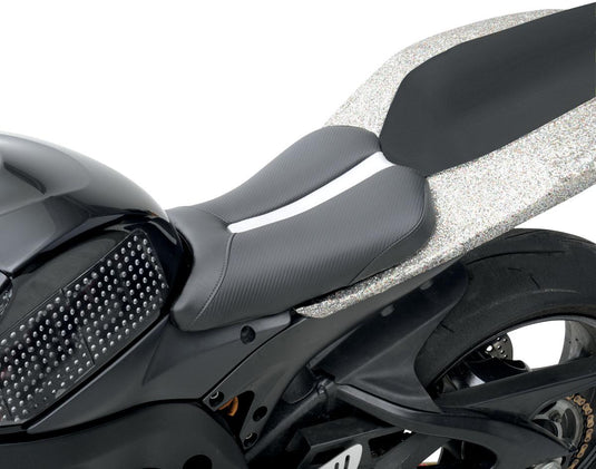 Saddlemen 0810-0807 Gel-Channel Track One-Piece Solo Seat with Rear Cover