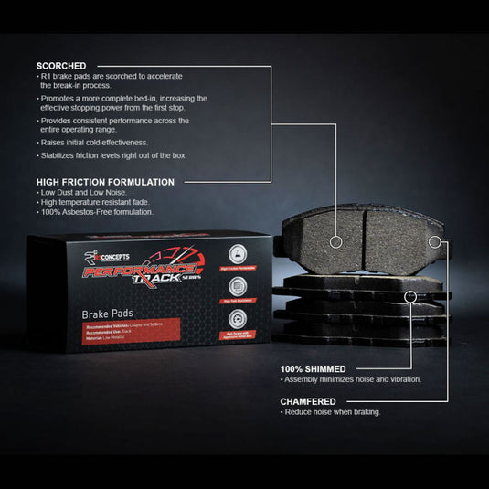 R1 Concepts 2000-0815-00 RNC Track/Street Brake Pads