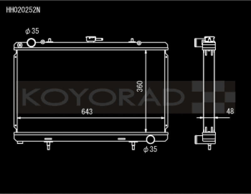 Load image into Gallery viewer, Koyo HH020252N KOY Racing Radiators
