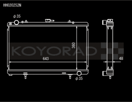 Koyo HH020252N KOY Racing Radiators
