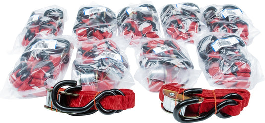 Fire Power 21261BULK 1in. Economy Tie-Downs (10/Pairs) - Red