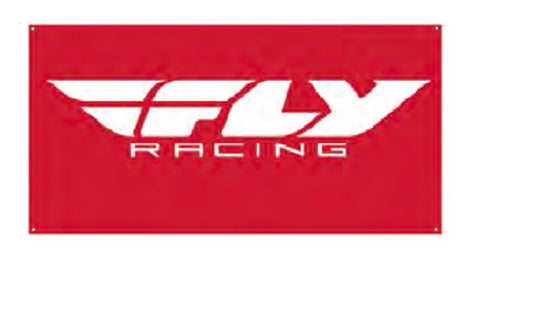 Fly Racing NEW F-RACE RED 3X6 Fly Banner - Red