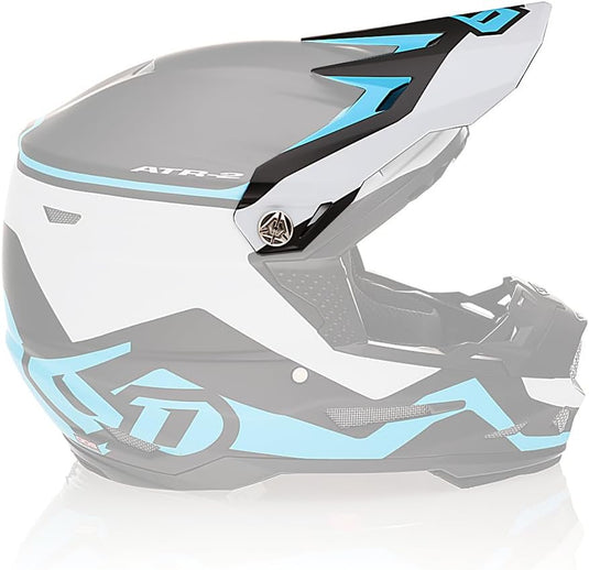 6D Visor for ATR-2 Helmet - Drive Cyan