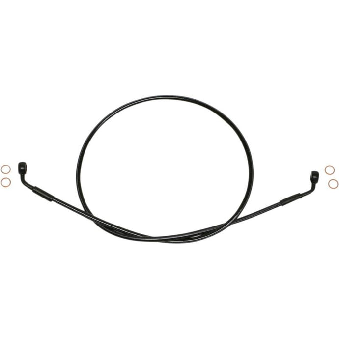 Magnum SBB0606-52 Black Coated XR Stainless Front Brakeline Kit with Black Fittings - 52in. Total Length