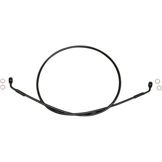 Magnum SBB0606-52 Black Coated XR Stainless Front Brakeline Kit with Black Fittings - 52in. Total Length