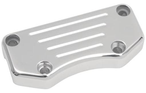 Drag Specialties DS-290652 Buffalo Handlebar Clamp - Ball-Milled - Chrome