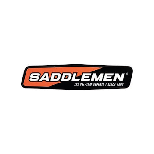 Saddlemen 15798 Metal Signs - Black/Orange