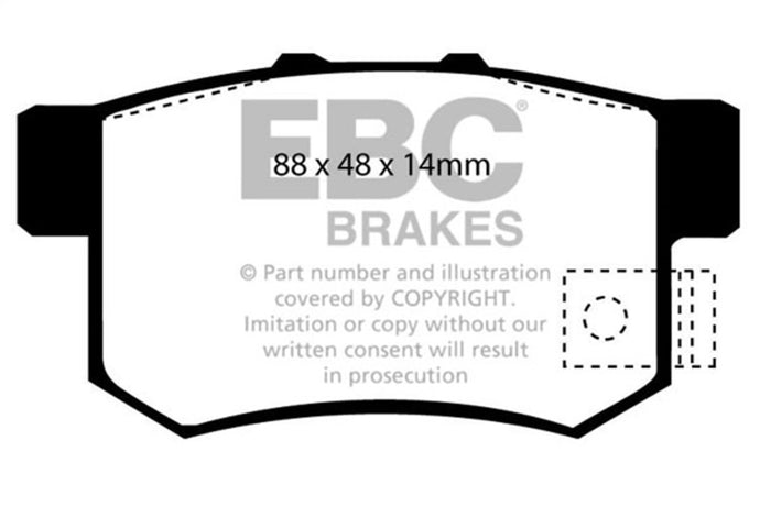 Ebc DP2781/2 EBC Greenstuff Brake Pad Sets