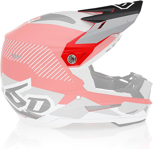 6D Visor for ATR-2 Helmet - Fusion Red