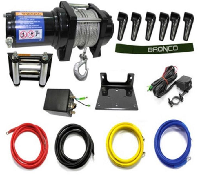 Bronco AC-12017 3500lb. Winch with Steel Cable