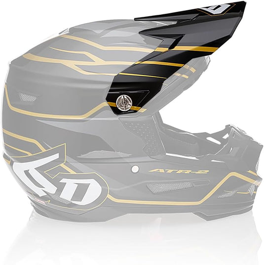 6D Visor for ATR-2 Helmet - Phase Black/Gold
