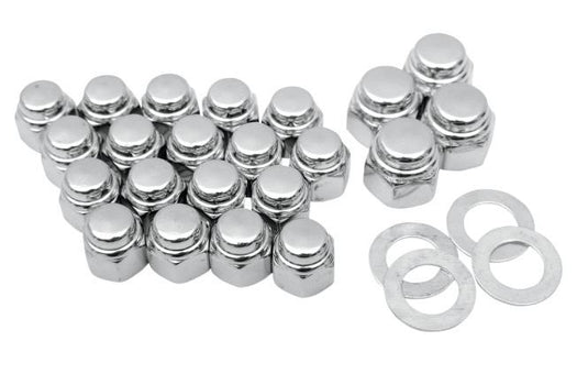 Colony 8449-22 Rocker Box Nut Kit - Cap Style - Chrome