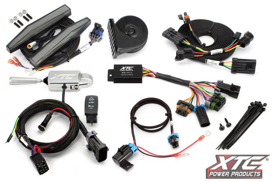 Xtc Power Products ATS-L-KAW-MPRO-DRL Auto Turn Signal Kit - with Billet Lever and Front DRL Lights Kaw