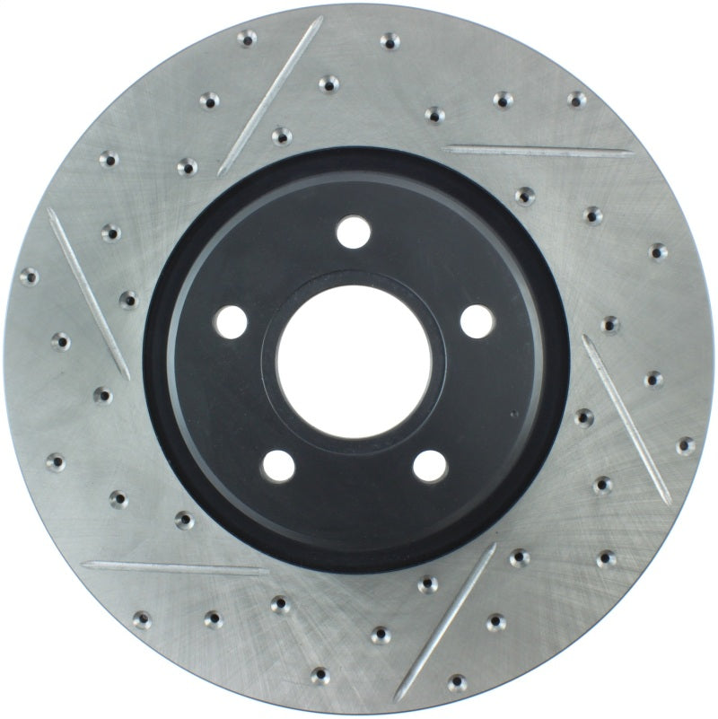 Load image into Gallery viewer, Stoptech 127.39038R ST Slot &amp; Drill Brake Rotors
