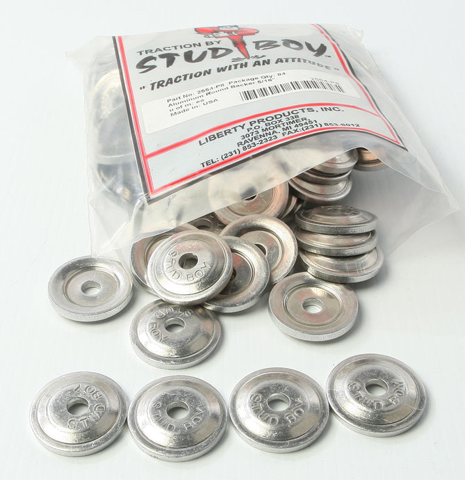 Stud Boy 2554-P8 Power Plate Round Backers - 84 Pack