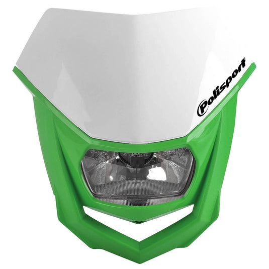 Polisport 8657400041 Halo Headlight - White/Green
