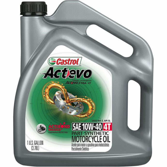 Castrol 15B626 Actevo X-Tra 4T Synthetic Blend - 10W40 - 1gal.