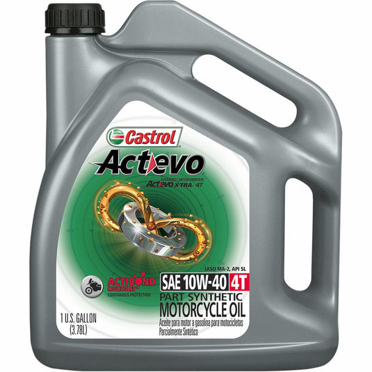 Castrol 15B626 Actevo X-Tra 4T Synthetic Blend - 10W40 - 1gal.