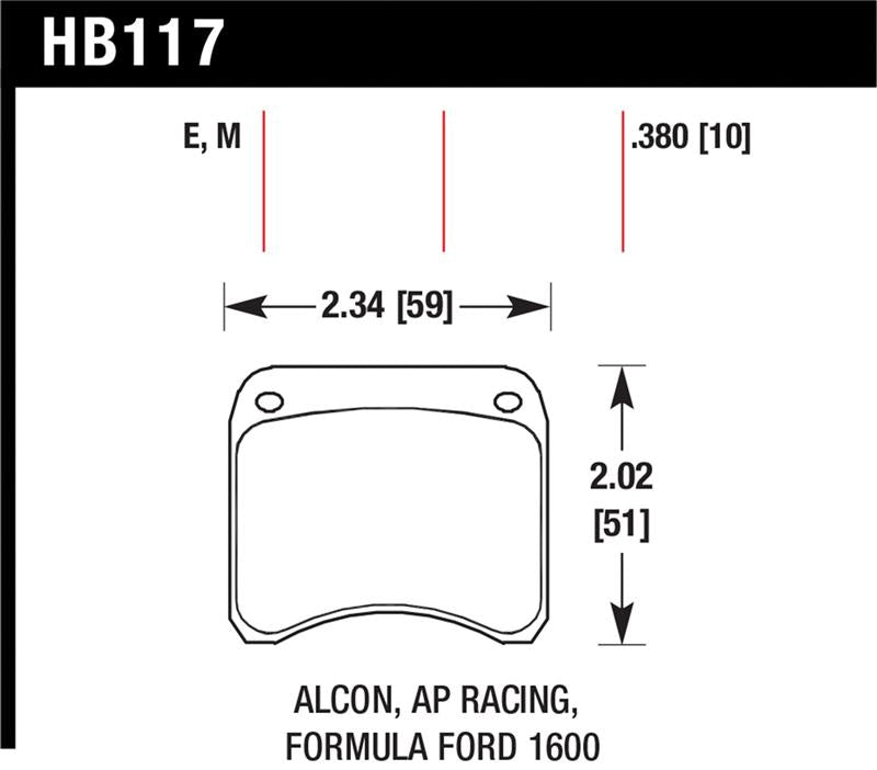 Load image into Gallery viewer, Hawk Performance HB117E.380 HAWK Blue 9012 Brake Pad Sets
