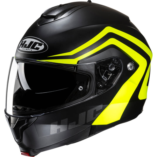 Hjc C91 Nepos Helmet (Small, Semi-Flat Hi-Viz Yellow (MC-3HSF))