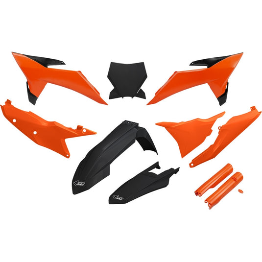 Ufo Plastics KTKIT532F@333 Complete Body Kit - Black/Orange