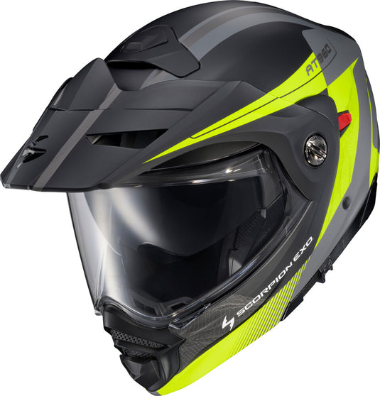 Scorpion EXO-AT960 Topographic 2 Helmet (X-Large, Hi-Vis/Gray)