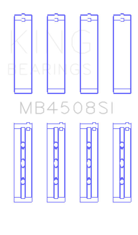 King Engine Bearings MB4508SI KING Performance Main Bearings