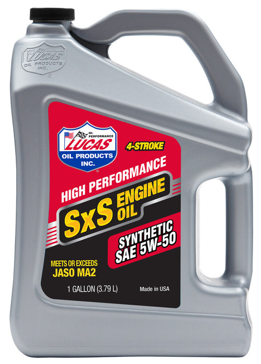 Lucas Oil 11209 SXS Synthetic Engine Oil - 5W50 - 1gal.