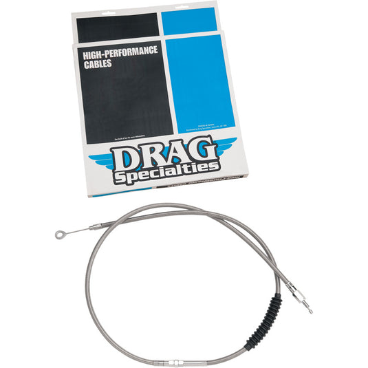 Drag Specialties 0652-1538 Alternative Length Braided High Efficiency Clutch Cable - 56in.