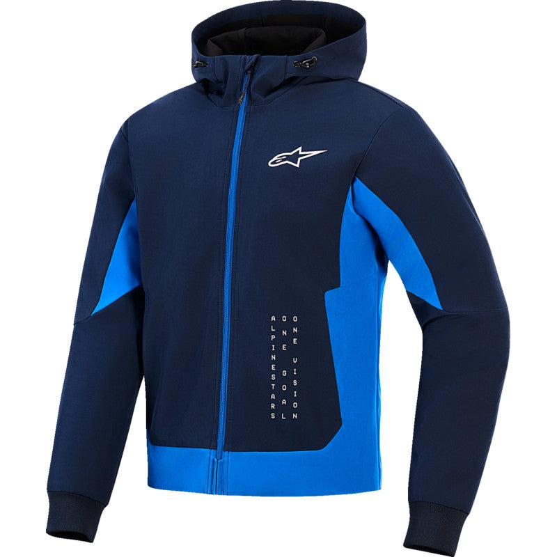 Load image into Gallery viewer, Alpinestars Radium Tech Hoodie (Medium, Night Navy/Royal Blue)
