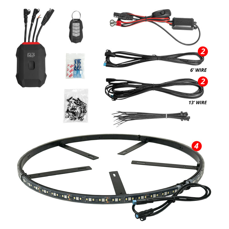 Load image into Gallery viewer, Xkglow MX-WHEEL-KIT XKG Wheel Ring Lights
