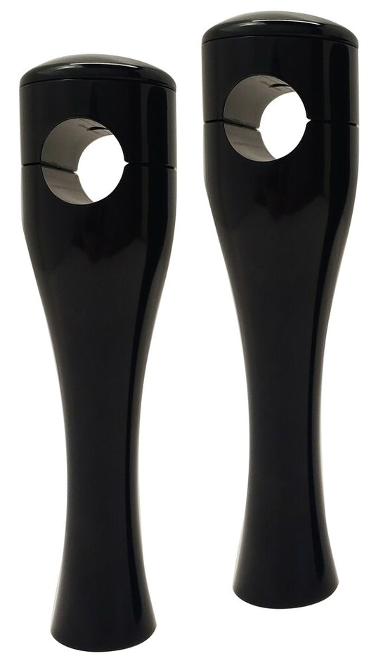 Accutronix HRH1358-B 8in. Hourglass Riser 1in. Bar - Black