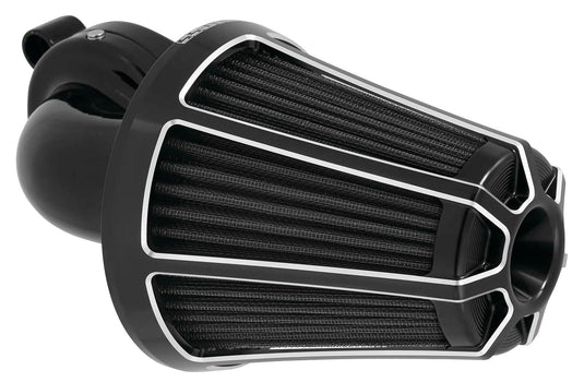 Arlen Ness 81-036 Monster Sucker Air Cleaner Kit with Cover - Beveled - Black