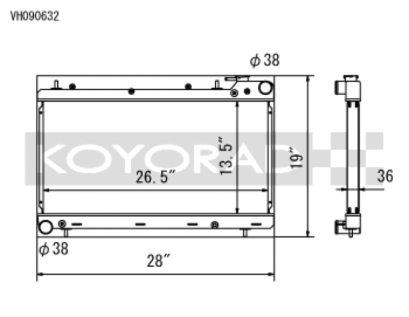 Load image into Gallery viewer, Koyo VH090632 KOY Racing Radiators
