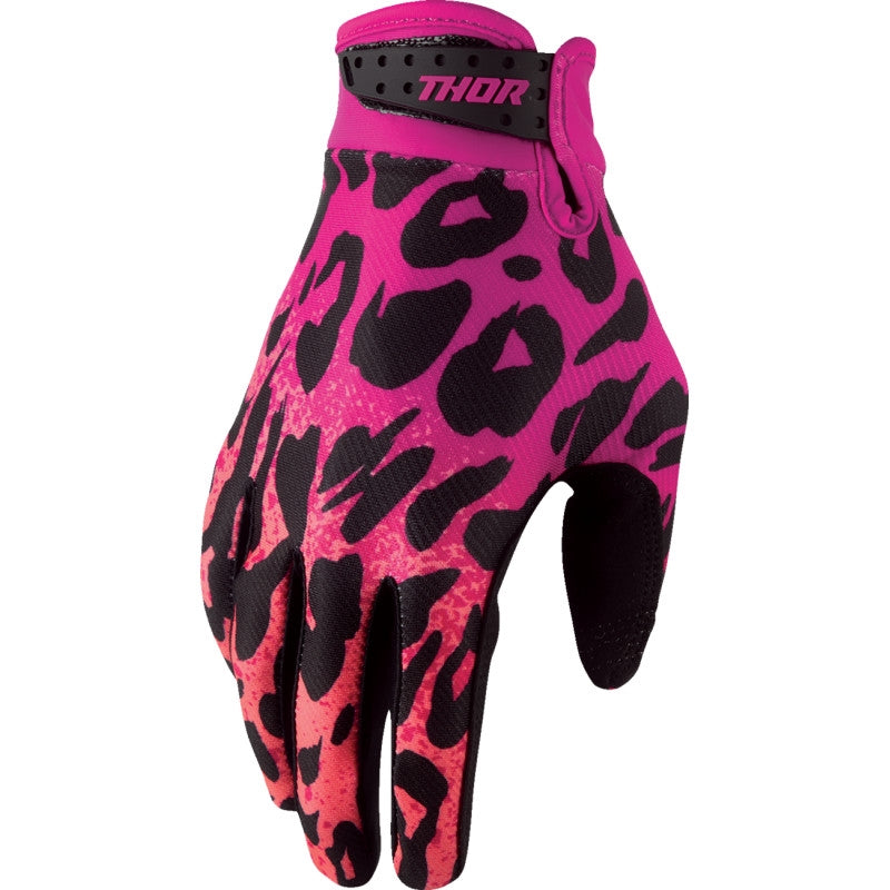 Load image into Gallery viewer, Thor Launchmode Namir Youth Gloves (Small, Fushia/Black)
