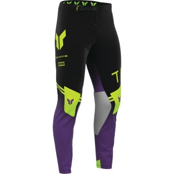 Thor Sportmode Geo Pants (34, Black/Purple)