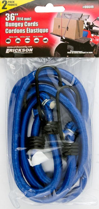 Erickson 06649 Standard Bungee Cords - 36in.
