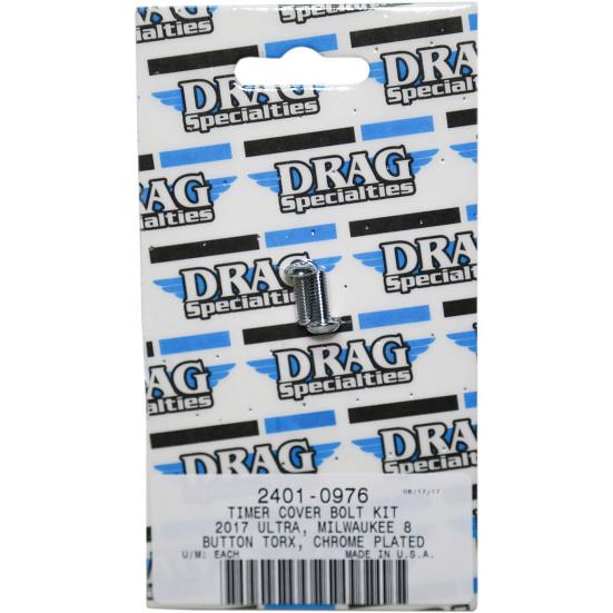 Drag Specialties 2401-0976 Timer Cover Bolt Kit - Smooth Button Head Torx