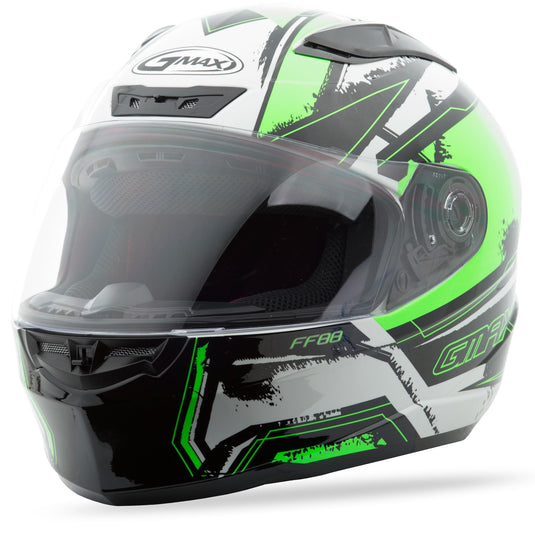 White/Hi-Vis Green