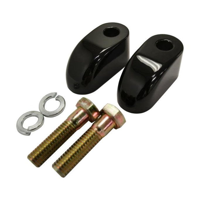 La Choppers LA-7416-01B Pullback Extensions for Handlebar Risers - 1in. - Gloss Black