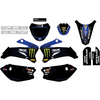 Dcor 20-50-111 2021 Star Racing Yamaha Complete Graphics Kit - Black
