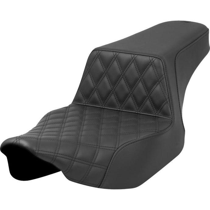 Saddlemen 823-07E-172 Extended Reach Set-Up Front LS Seat - Black - Black Stitching