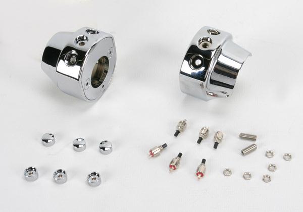 Hawg Halters Inc HSHA-3C-LR Switch Housing Assembly - 3-Button - Chrome